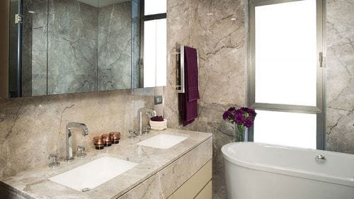 Armani Residence Apartments																						 Residence Bathroom Kitchen								 Affumicato							
														